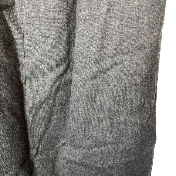 Liz Claiborne Pleated Midi Modest Vintage Gray Wool Skirt Pockets Old Money 16 - Picture 11 of 16